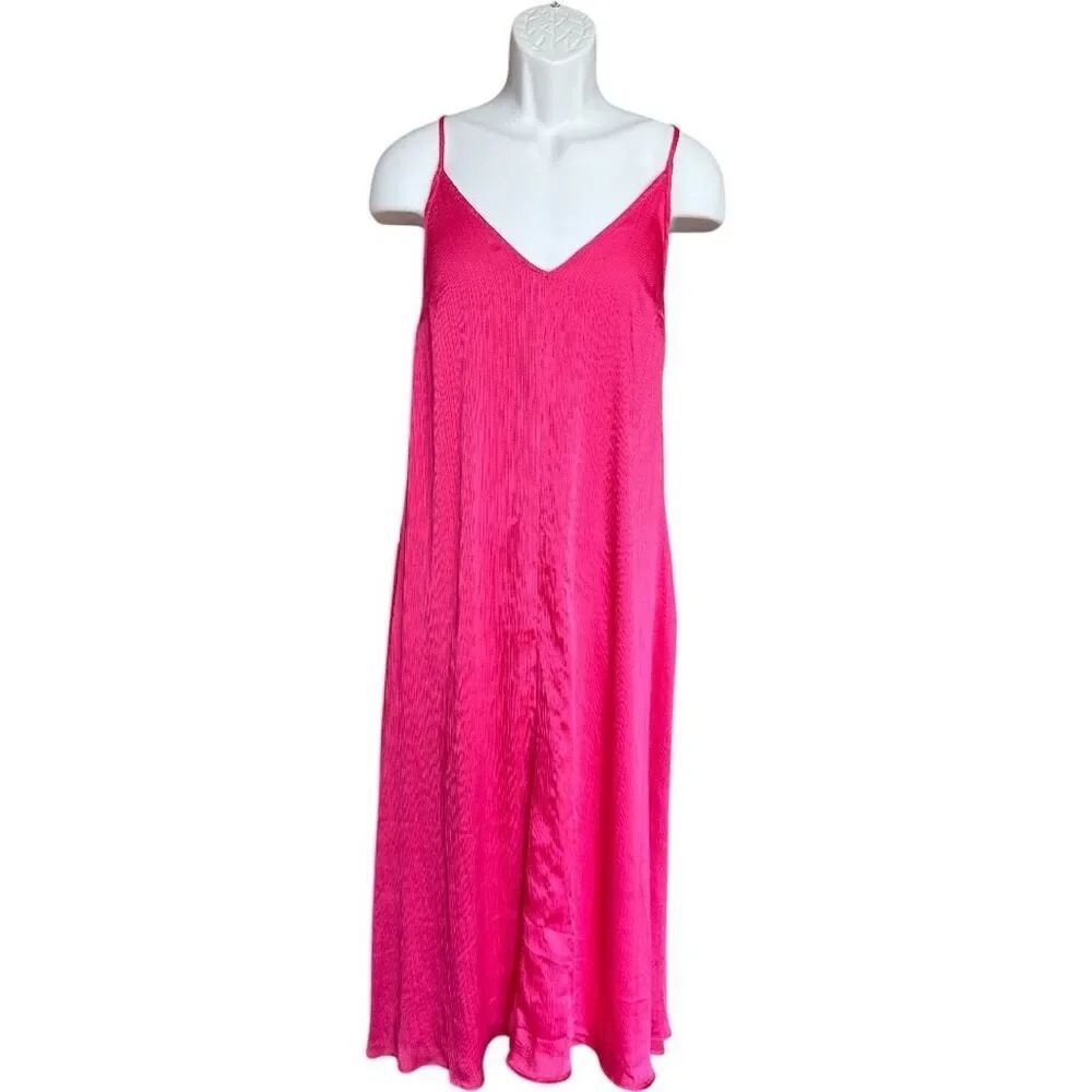 NWT Womens Asos Topshop Fuschia Sleeveless Midi Dress - Sz 6
